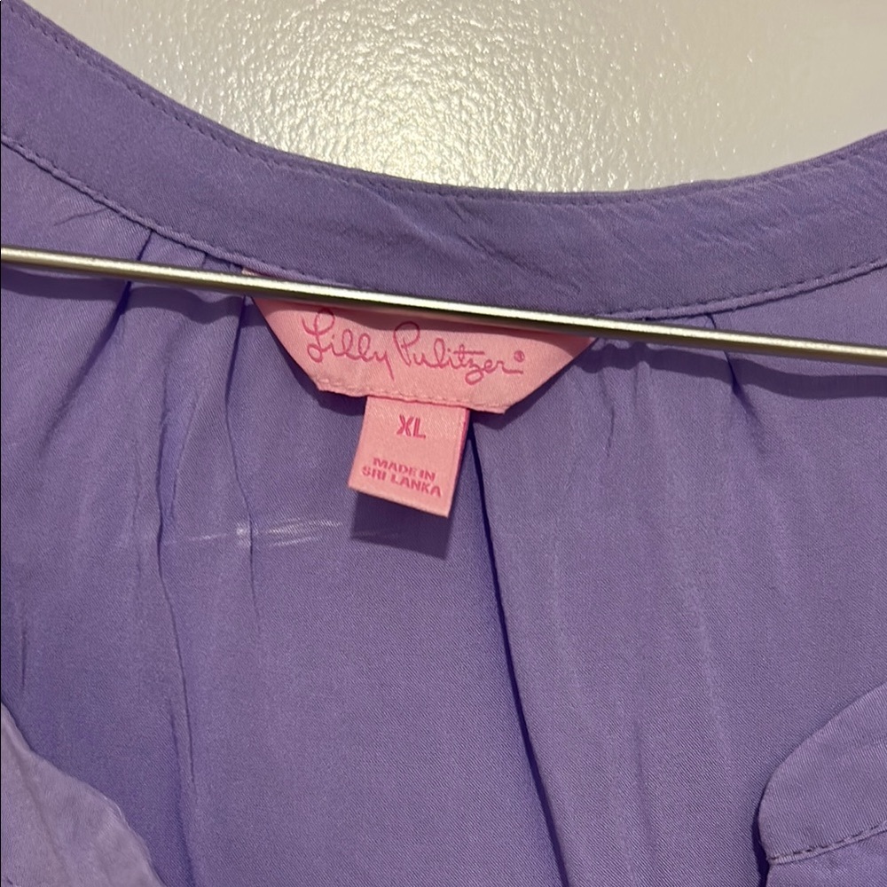 Lilly Pulitzer Purple Sleeveless Women's Top - Picture 2 of 4